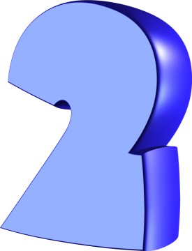 Цифра 2 синяя картинка